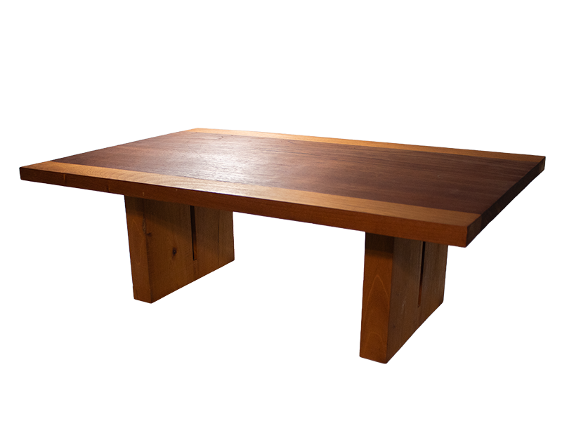 Mahogany Tea Table with Spanish Cedar accent