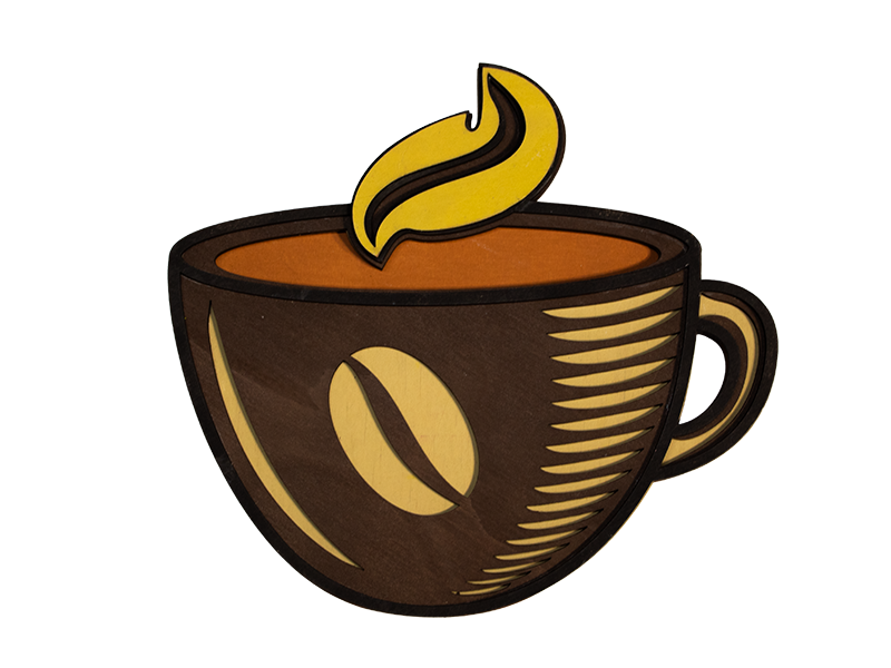 Sun and Moon laser cut layer wall art.